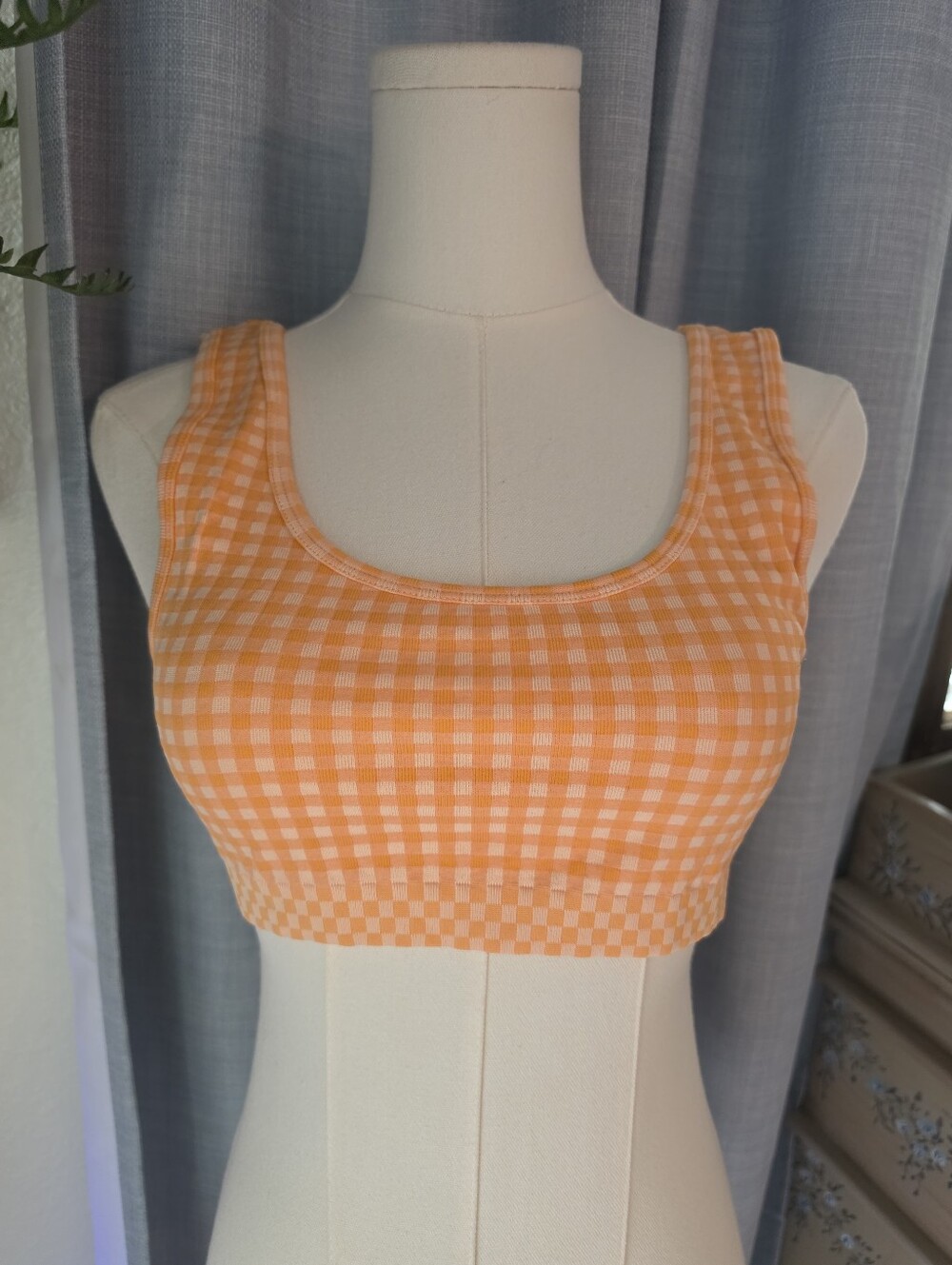 Zara Gingham Tank